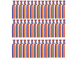 100 Unidades Unissex De Bandana Nylon E Pulseira Iris Para O Mês Do Orgulho Lgbtqia+