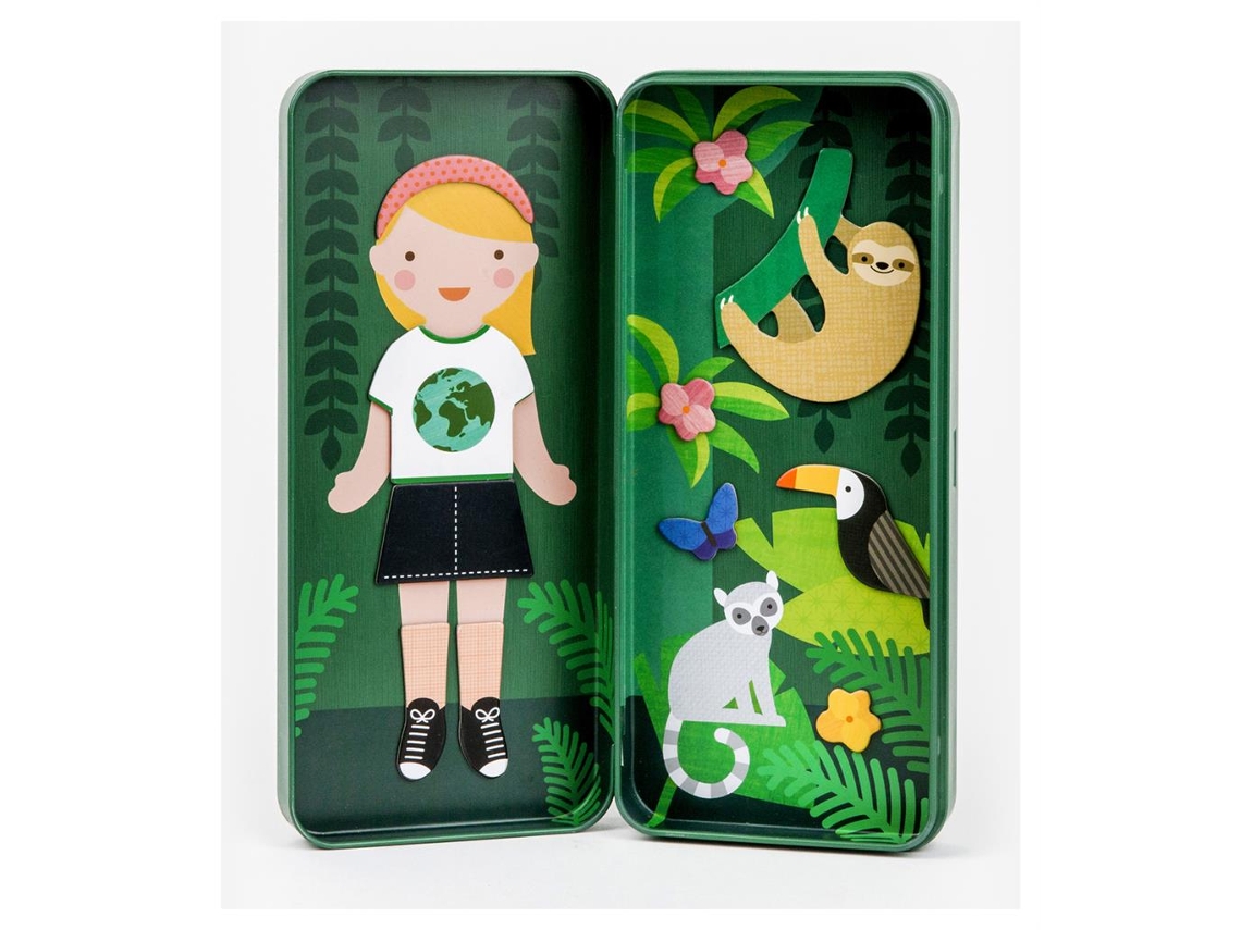 Jogo De Vestir Magnético Petit Collage Com Tema Da Natureza Brinquedos Criativos
