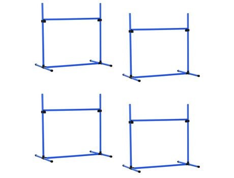 Obstáculos de Salto para Cães Pe Pvc e Abs Cor Azul 99X65X94 Cm PAWHUT