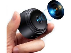 Mini Câmera Wifi A9 Mini Câmera 1080P com Sensor de Câmerapreto YIZHOOD