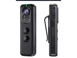 Boblov D1 Wifi Body Camera Small Body Cameras com Night Vision 1080P Oled Screen 32Gb de Memória Portátil Gravador de Vídeo Corpo Cams Preto YIZHOOD