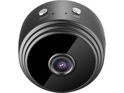 Mini Câmera Espiã Hd 1080P Wifi Sem Fio com Detecção de Movimento Por Visão Noturnapreto YIZHOOD