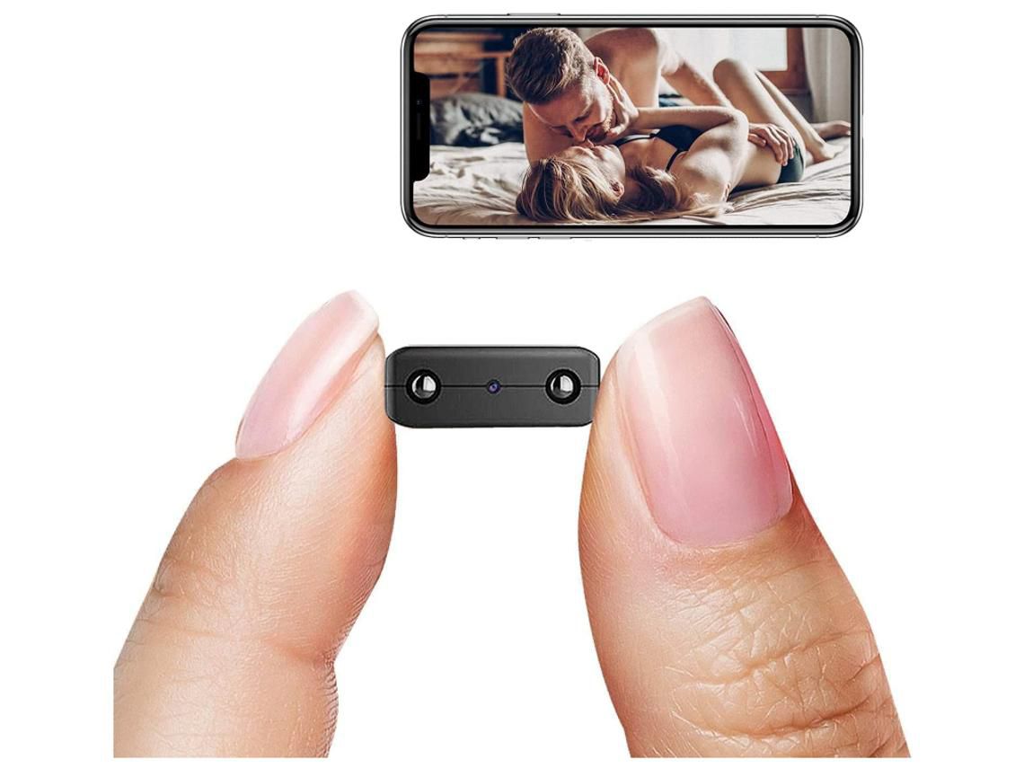 Mini Câmera Câmera de Vigilância Hd Sem Fio Hd1080P com Visão Noturna Detecção de Movimento Visualização Remota para Segurança 16G Preto YIZHOOD