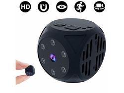 Minicâmera Espiã Escondida Full Hd 1080P Portátil Escondida Sem Fio Babá com Detecção de Movimento e Segurança de Visão Noturna Preta YIZHOOD