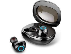 Fone de Ouvido Bluetooth À Prova D'Água Tws 3D Hi-Fi Fone de Ouvido Sem Fio Estéreo Ipx7 Fone de Ouvido Bluetooth 5.0 com Mini Capa de Car YIZHOOD