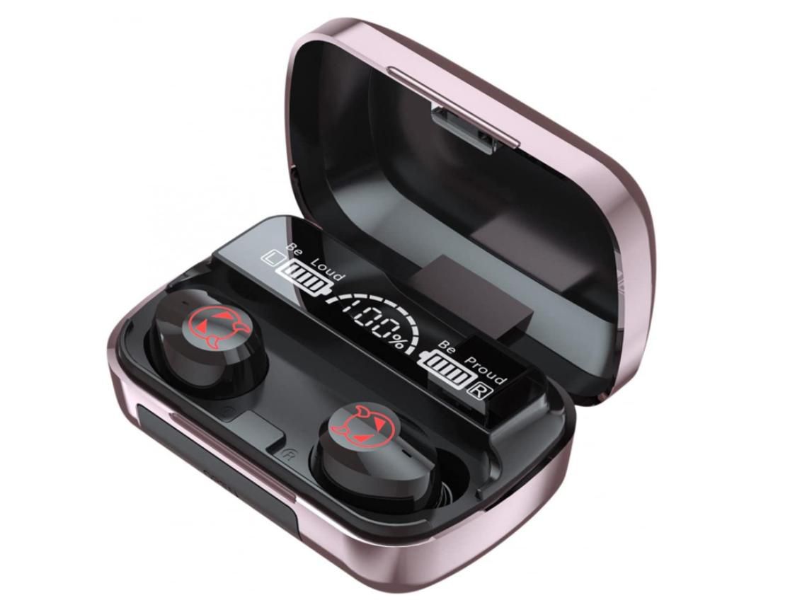 Fones de Ouvido Bluetooth Enkers M23 para Mulheres Homens Fone de Ouvido Esportivo Bluetooth 5.1 Fone de Ouvido Portátil Caixa de Carregam YIZHOOD
