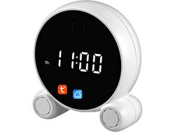 Mini Câmera Despertador Tuya Smart Life Bateria Wifi Wireless Hd 1080P Detecção de Movimento Video Recorder Intercom Video Home Surveillance YIZHOOD