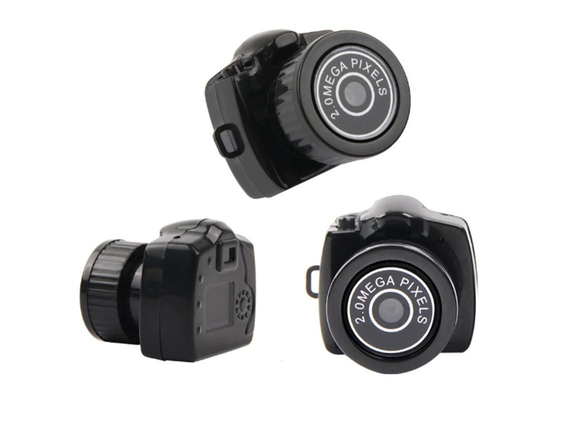 Mini Filmadora Esportiva para Animais de Estimação Câmera Dvr de Segurança Pequena Versão 1080P Hd com Visão Noturna Infravermelha Preta YIZHOOD