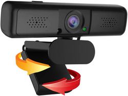 Webcam com Microfone para Desktop Webcam 2K Câmera Web para Computadores Webcam Usb Compatível com Pc / Desktop / Laptop / Mac Webcam Plug YIZHOOD