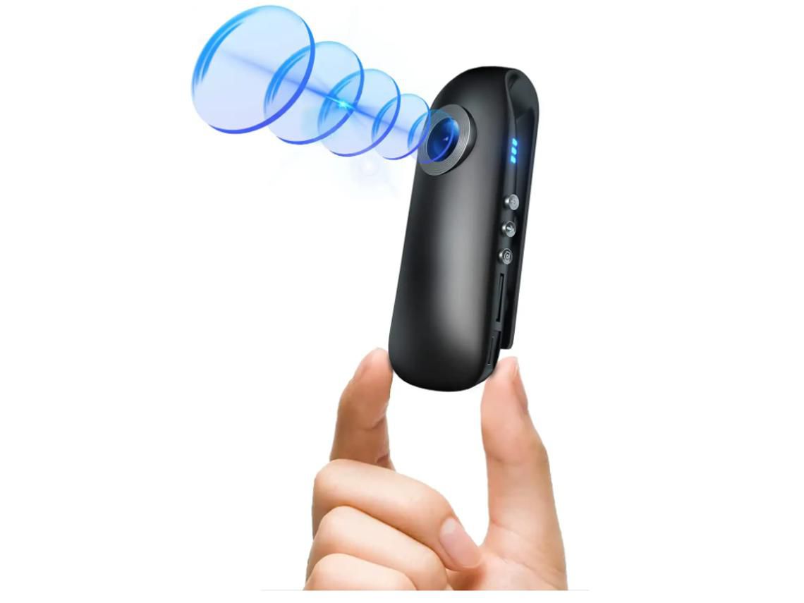 Mini Câmera Espiã 1080P Full Hd com Cartão de Memória de 64 Gb Câmera de Corpo Portátil Premium com Detecção de Movimento Preto YIZHOOD