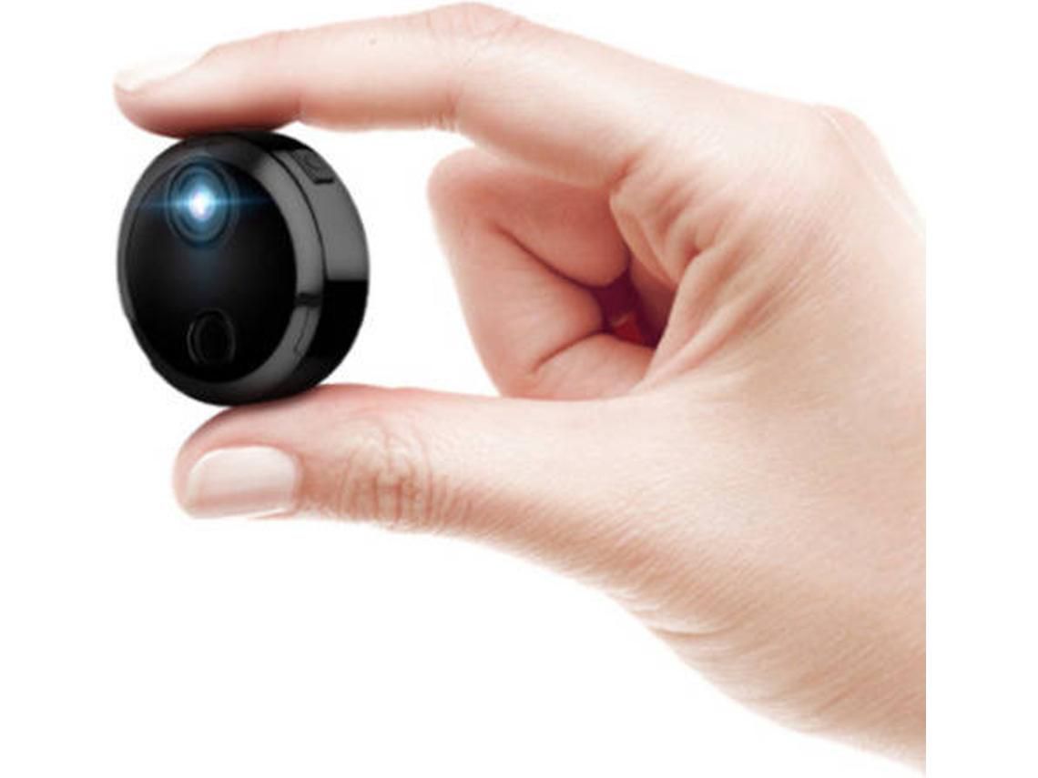 Câmera Sem Fio de Visão Noturna Hd 1080P Wi-Fi Portátil Mini Câmera de Segurança Portátil Hdq15 com Suporte para Cartão Tf de 64 Gbpreto YIZHOOD