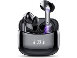 Fone de Ouvido Bluetooth 35 Horas de Reprodução com Capa de Fone de Ouvido Redução de Ruído Cvc 8.0 Ipx7 À Prova D'Água Fone de Ouvido E YIZHOOD