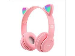 Fones de Ouvido Sem Fio Intra-Auriculares para Crianças Meninas Fones de Ouvido Estéreo Iluminados Por Led com Microfone Embutido Rose YIZHOOD