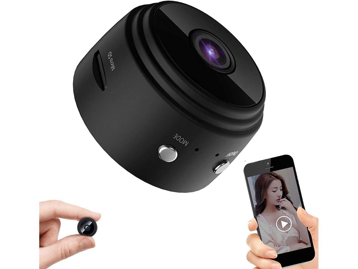 Telecamera Wifi Interno Nascosta 1080P Hd Piccola Telecamera Di Sicurezza Domestica Wireless Con Rilevamento Del Movimento Audio Nero YIZHOOD