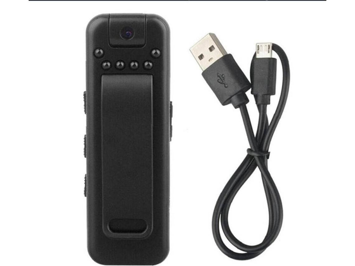 1080P Rotary Video Recorder Mini Body Camera Camera com Night Vision Clip Traseiro Desempenho Confiável 8 Gbpreto YIZHOOD