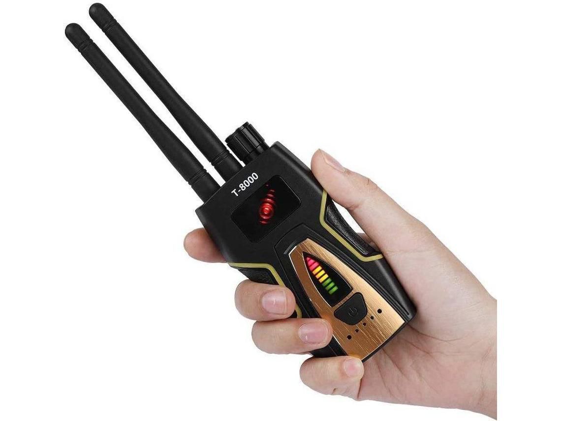 Detector de Sinal Detector de Espionagem T-8000 Rastreador de Áudio de Sinal Sem Fio Rastreador Gps Tracer Preto YIZHOOD