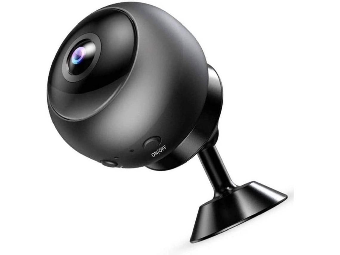 Câmera de Rede Ip Mini Wifi Hd 1080P Adequada para Visão Noturna de Segurança Doméstica Ao Ar Livrepreto YIZHOOD