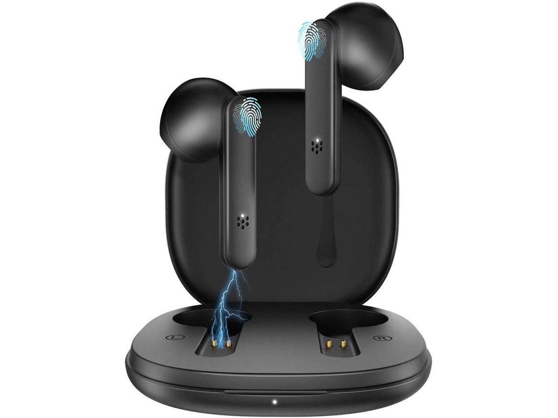Fones de Ouvido Sem Fio Bluetooth Intra-Auriculares Fones de Ouvido Esportivos Sem Fio com Cancelamento de Ruído Estéreo Fones de Ouvido B YIZHOOD