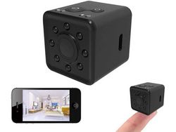Câmera Espiã Sem Fio Câmera Oculta Sem Fio Hd 1080P Sport Mini Dv Video Recorder Portátil Segurança Vigilância Pocket Cam Preta YIZHOOD