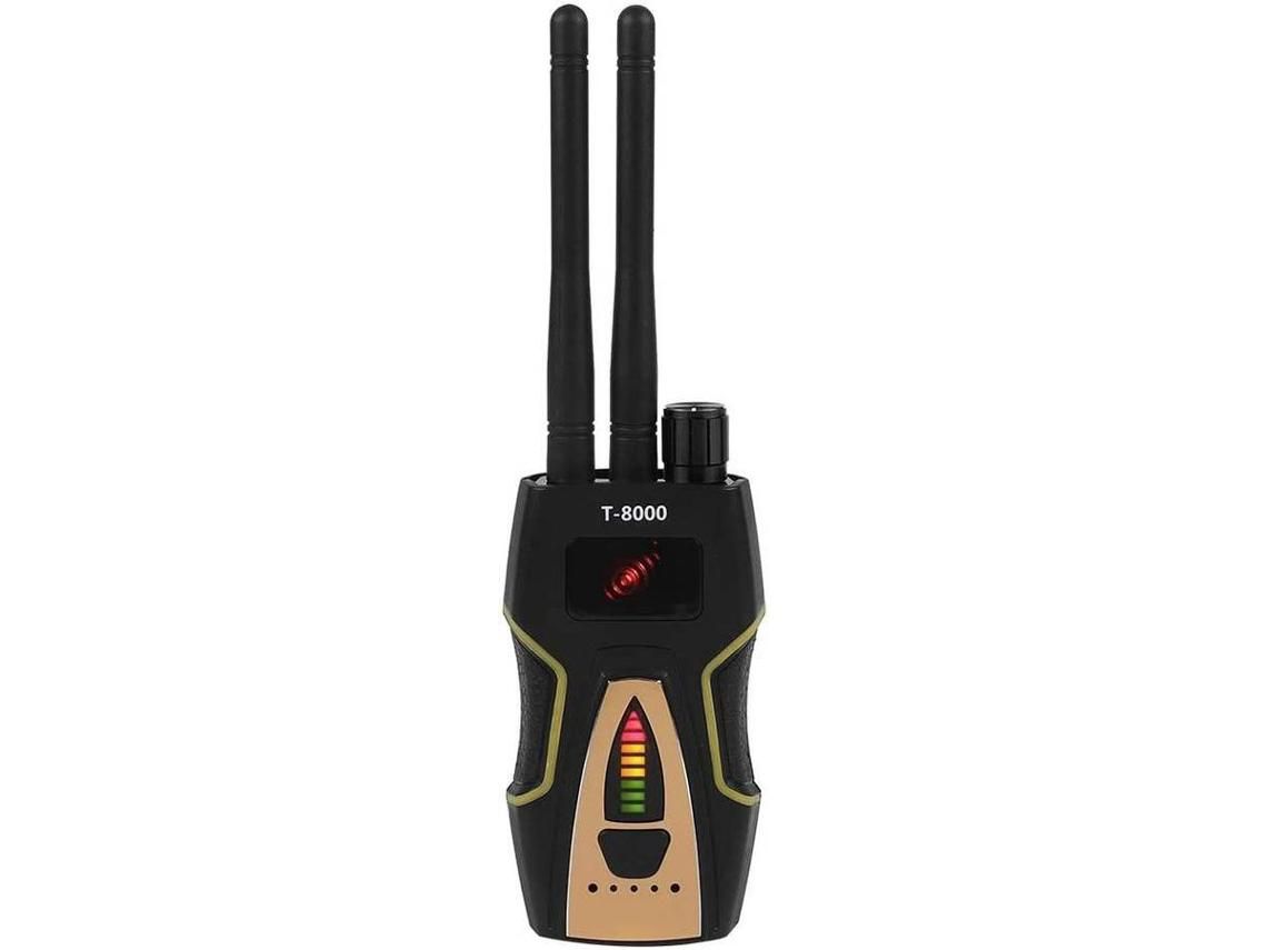 Detector T-8000 Detector de Sinal Anti-Espião Rastreador de Sinal de Áudio Sem Fio Localizador de Rastreador Gps Preto YIZHOOD