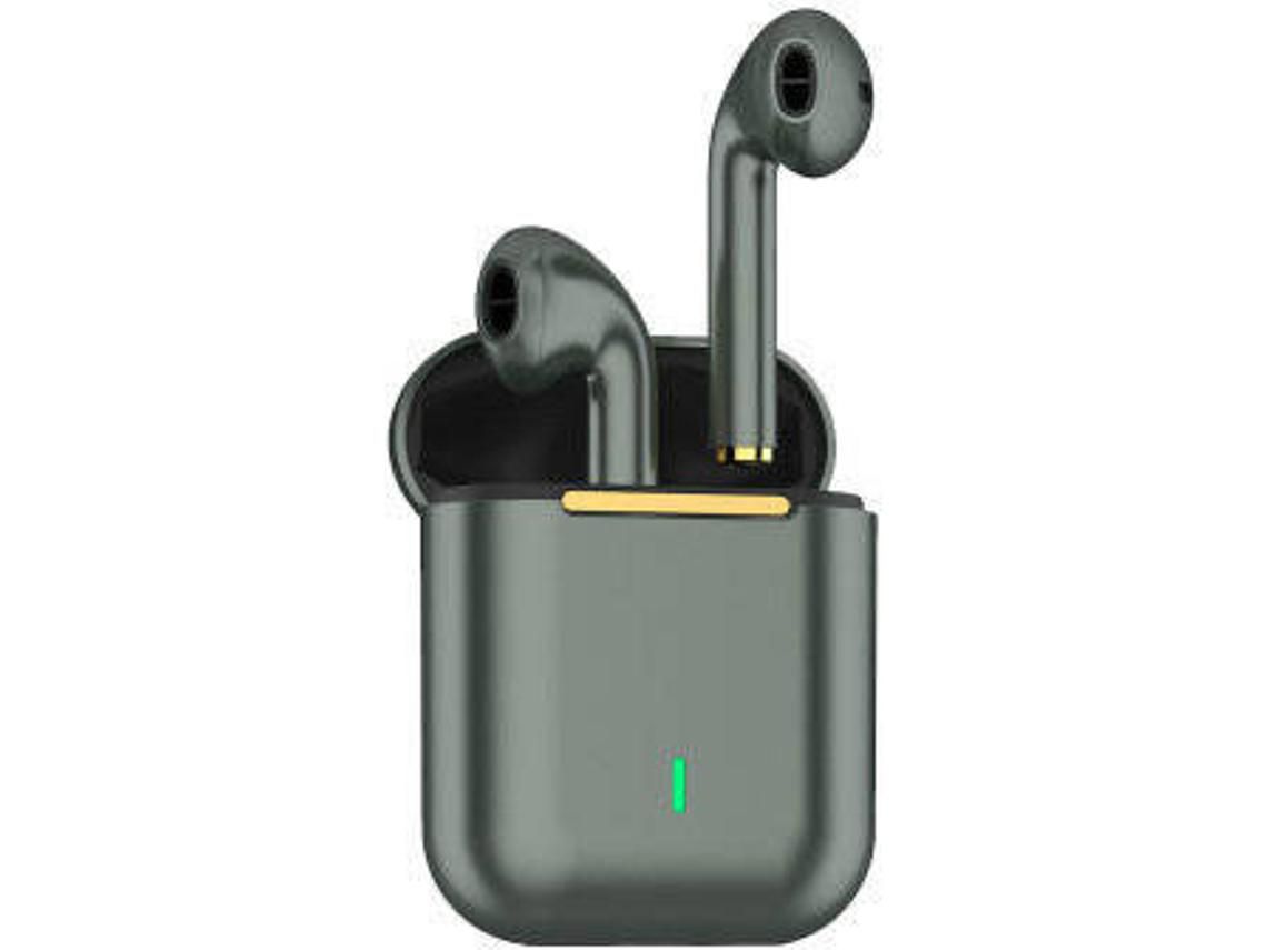 Fones de Ouvido Bluetooth Fones de Ouvido Intra-Auriculares Bluetooth 5.0 com Microfone Carregamento Rápido Usb-Cverde YIZHOOD