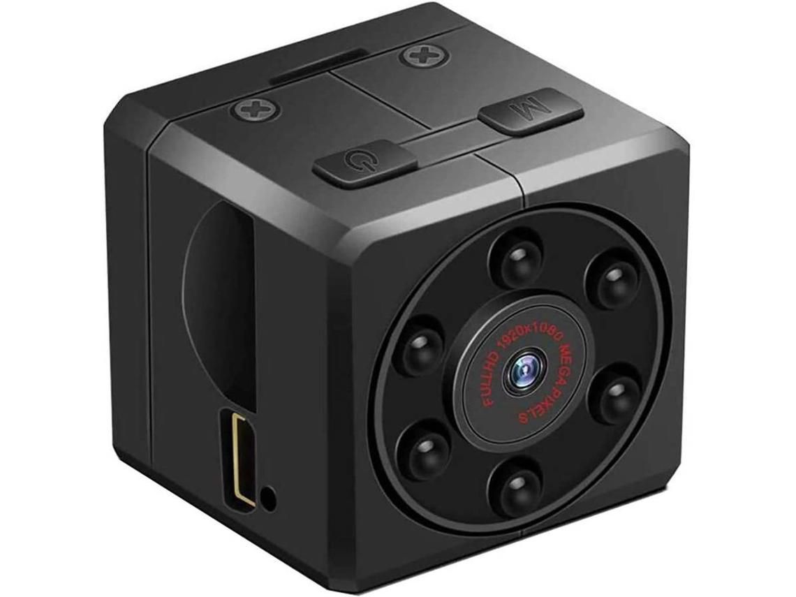 Mini Câmera Portátil Full Hd Dv 1080P com Função de Detecção de Movimento Adequada para Casa Ou Ao Ar Livrepreto YIZHOOD