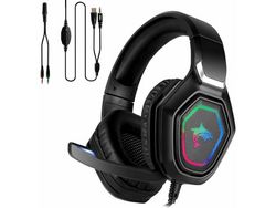 Fone de Ouvido Estéreo Premium para Jogos com Microfone Ps4 Pc Xbox One Fone de Ouvido Estéreo para Jogos Mac Fone de Ouvido para Jogos Com YIZHOOD
