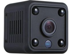 Mini Câmera Espiã Sem Fio Wifi Hd 1080P para Vigilância de Segurança Doméstica de Bebês com Visão Noturna e Gravação em Looppreto YIZHOOD
