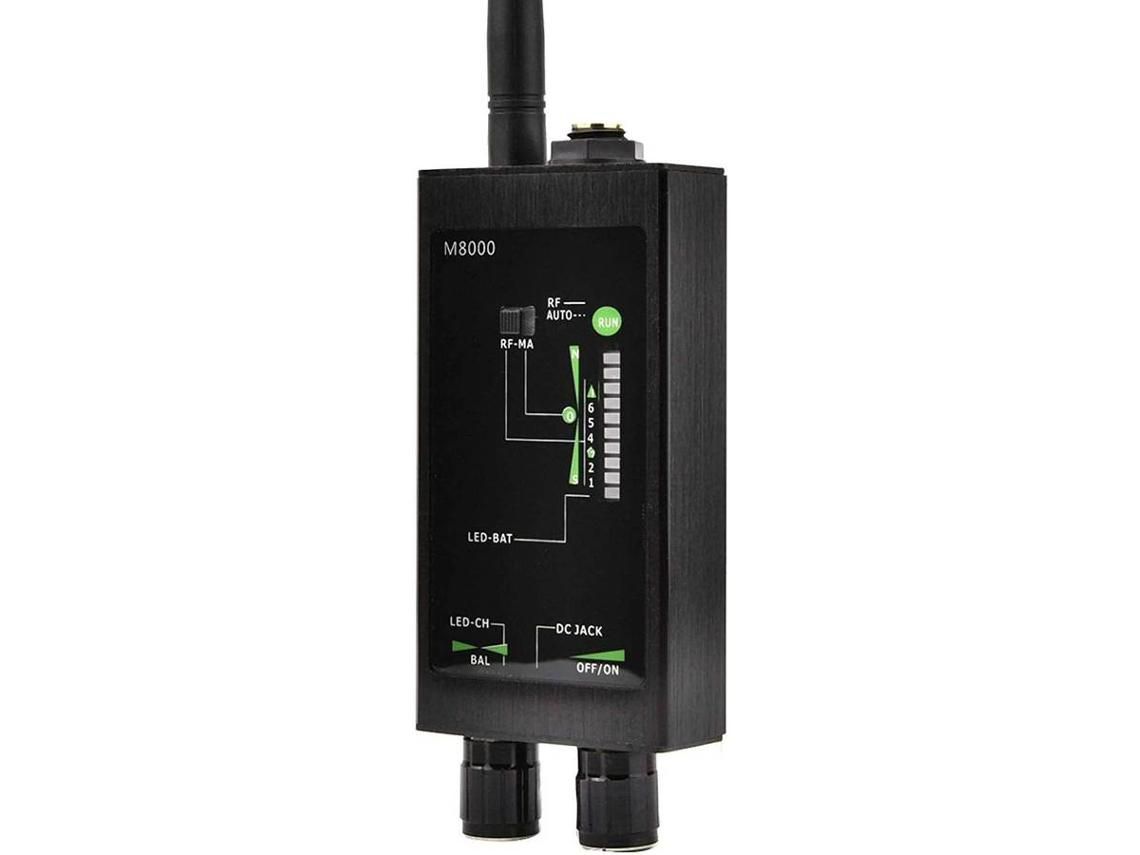 Detecção de Alta Frequência Detector Anti-Espião de Precisão Preto Detecção de Câmera Sem Fio Confiável 1.2G / 2.4G 25-35Ma Preto YIZHOOD