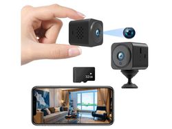 Câmera de Segurança Sem Fio Câmera Remota de Conexão Wifi Hd 1080P com Intercomunicador Bidirecional Visão Noturna e Preto YIZHOOD