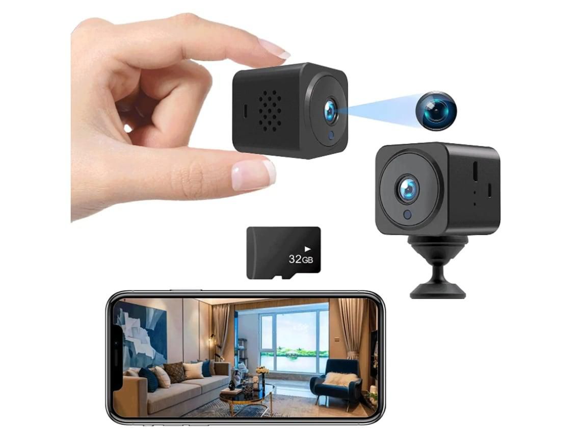 Câmera de Segurança Sem Fio Câmera Remota de Conexão Wifi Hd 1080P com Intercomunicador Bidirecional Visão Noturna e Preto YIZHOOD
