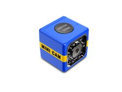 Mini Câmera Espiã Sem Fio 1080P Hd com Funções de Visão Noturna e Detecção de Movimentoazul YIZHOOD