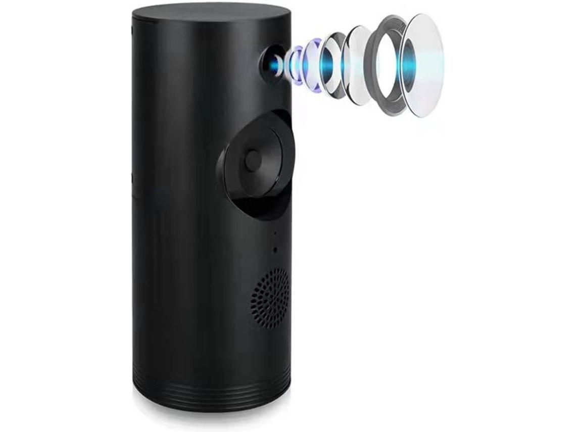 YIZHOOD Smart Bluetooth Speaker Hd 1080P Câmera para Vigilância de Segurança Doméstica com Cartão de Memória 64Gpreto YIZHOOD