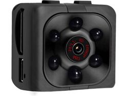 Mini Câmera Espiã 1080P Hd com Gravação de Áudio e Vídeo Visão Noturna Detetive Esportivopreto YIZHOOD