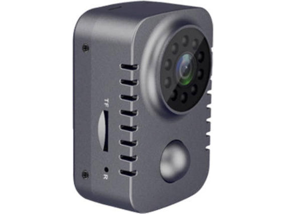 Mini Câmera Espiã Full Hd 1080P com Detector de Movimento Pir e Visão Noturnacinza YIZHOOD