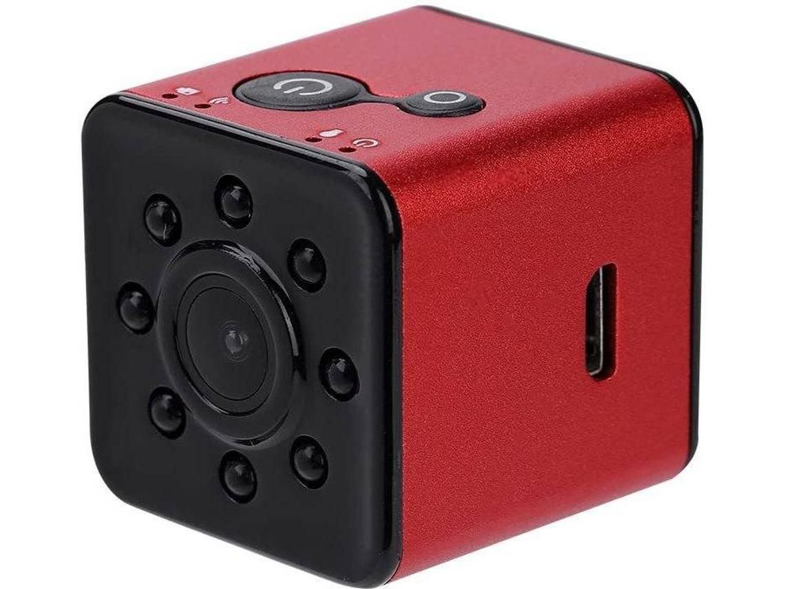 Câmera Wifi de Bolso Sq13 Mini Dv 1080P com Suporte para Visão Noturnavermelho YIZHOOD