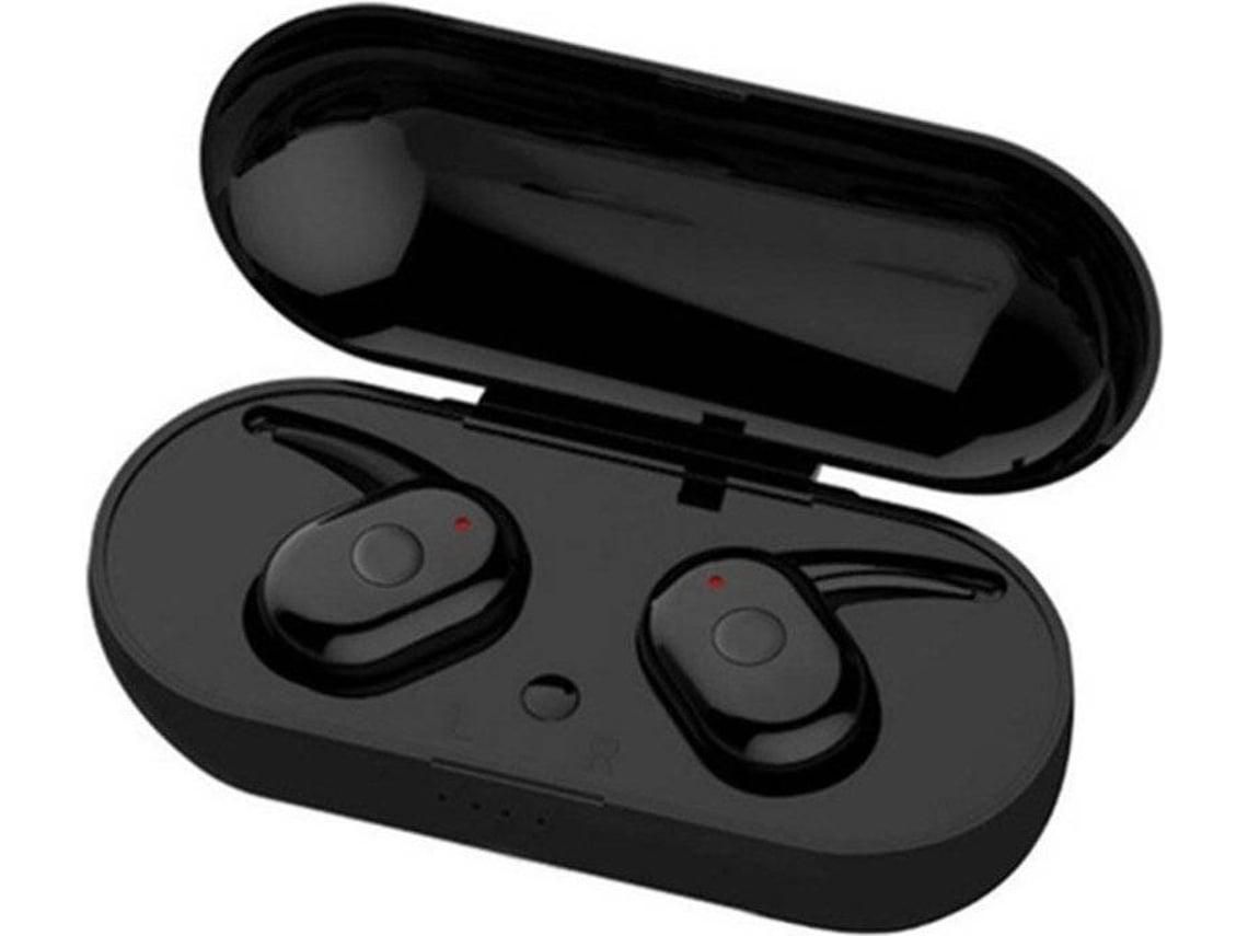 Fones de Ouvido Magnéticos Sem Fio com Capa de Carregamento Compatível com Bluetooth 5Mwpreto YIZHOOD