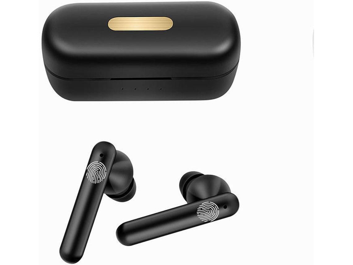 Bluetooth Enkers Fones de Ouvido Sem Fio Bluetooth 5.0 com Microfone e Estojo de Carregamentopreto YIZHOOD