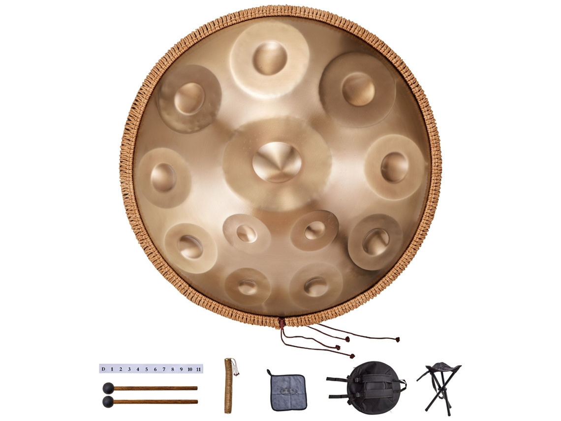 VEVOR Hand Drum 22 Instrumento de percussão de 12 notas em Ré menor com marretas