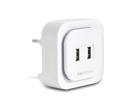 Campainha Sem Fios com Botão SCS SENTINEL EcoBell 100 USB x 2 100 m (15 V)
