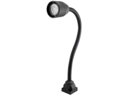 Luz Industrial De Metal Para Máquinas Com Base Fixa E Braço Flexível 220v 5w Para Torneiras E Oficinas