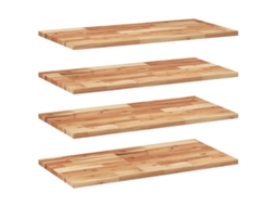 Floating Shelf, Floating Shelves Vidaxl Marrom Madeira De Acácia (80 X 40 X 2 Cm)
