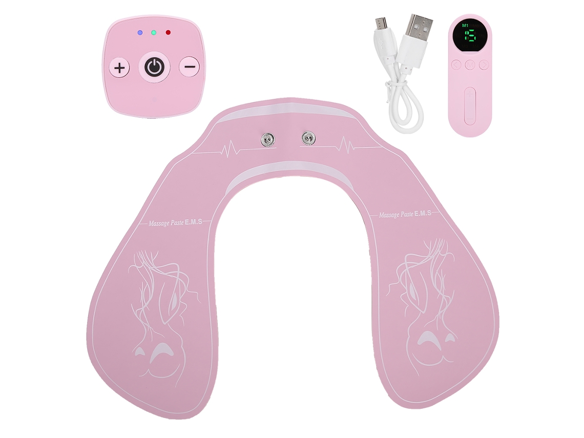 Estimulador De Quadril Ems Sem Fio, Inteligente, Para Levantar E Massagear Os Glúteos, Com Controle Remoto, Rosa.