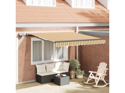 Vidaxl Toldo Retrátil Multicolor 300 X 250 Cm Tecido E Alumínio