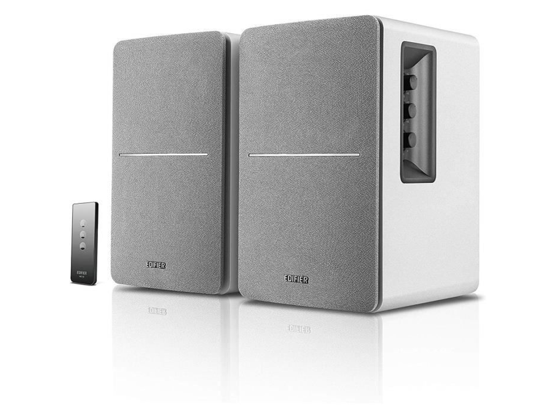 EDIFIER R1280T Branco Alto-Falantes Ativos de Estúdio e Biblioteca de 42 W Controle Remoto Infravermelho 2 Entradas Rca Amplificador Integrado P