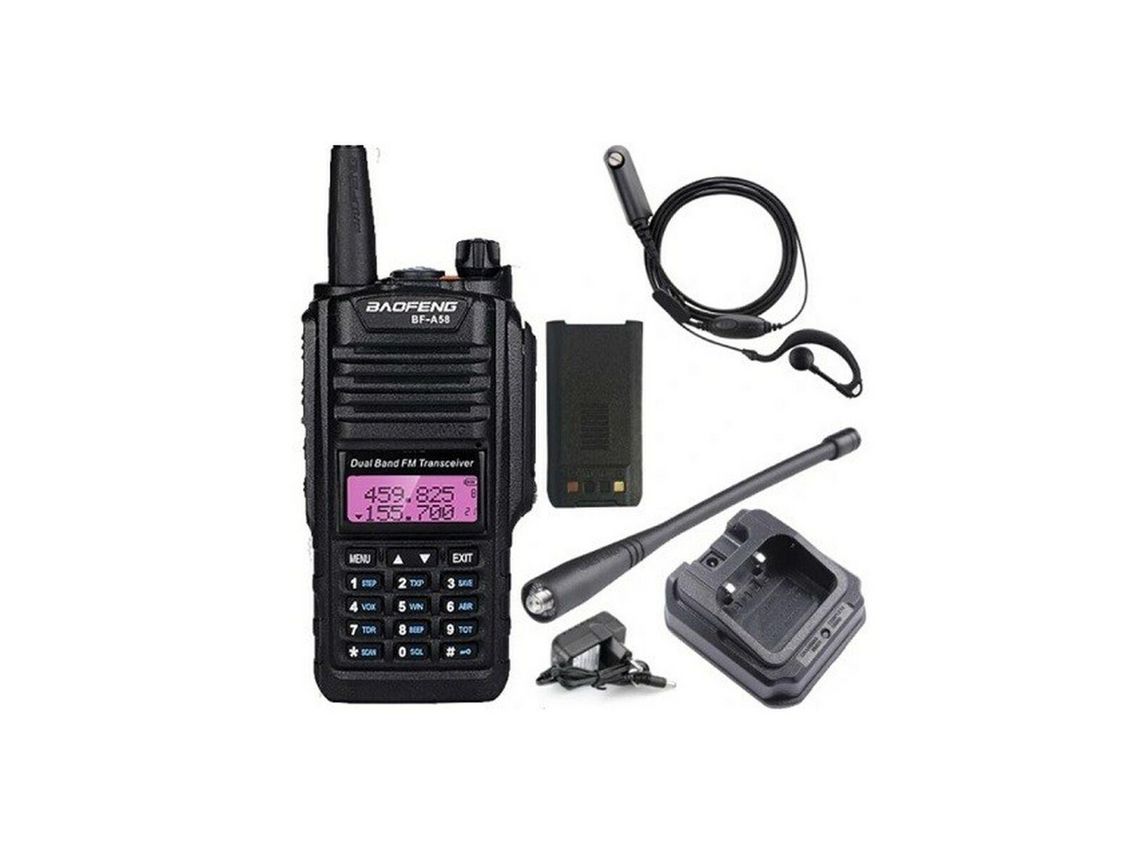 Walkie-Talkies BAOFENG Bf-A58 Preto