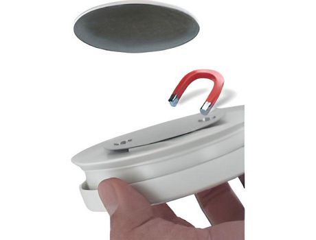 Kit de Montagem Magnética para Detectores de Fumaça EDEN Rmag2 Sem Fio Branco 85 Db