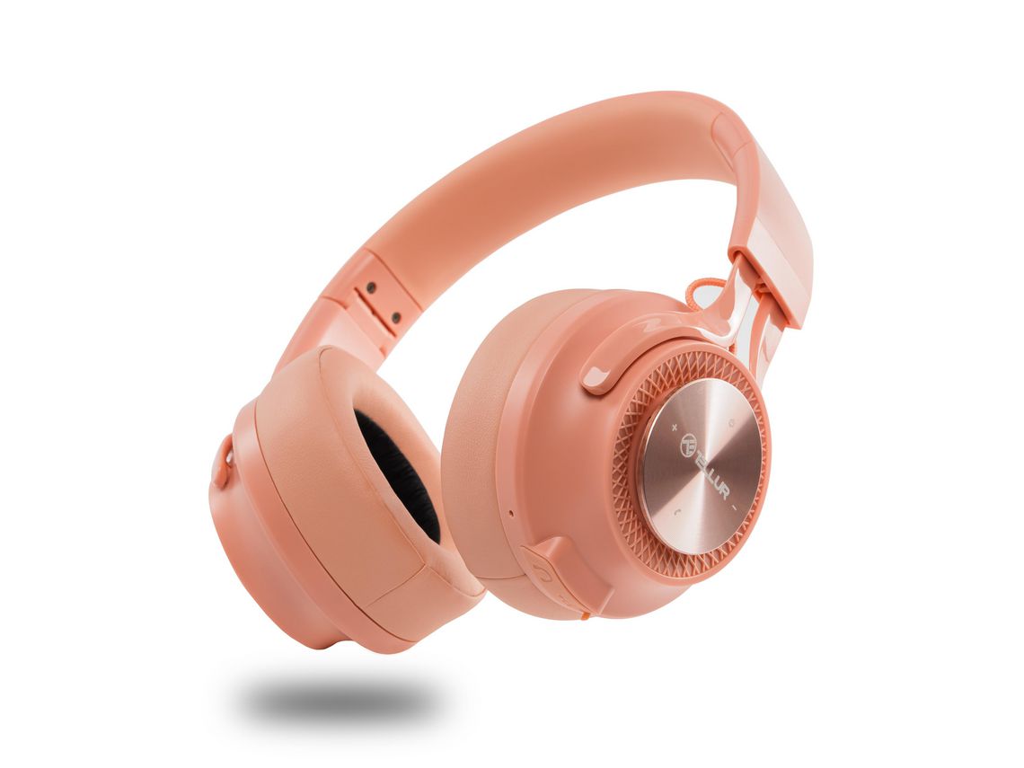 Fones de Ouvido Intra-Auriculares Bluetooth TELLUR Feel Rosa