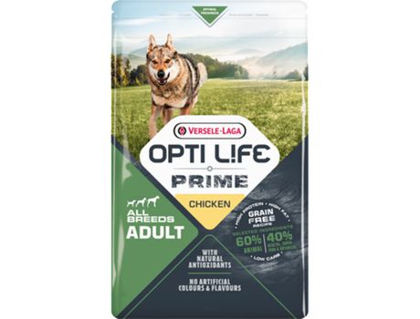 Eu Acho Que para Cão Opti Life Versele Laga Frango 12,5 kg Sem Grãos