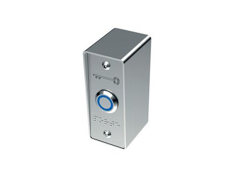 Botão de Pressão Azul 6Fs com Placa Braille e Estojo Pb19Bap